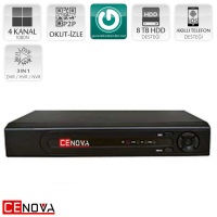 CENOVA CN-9004 AHD 4 Kanal 2 MP 1080N Kayıt Cihazı - 1